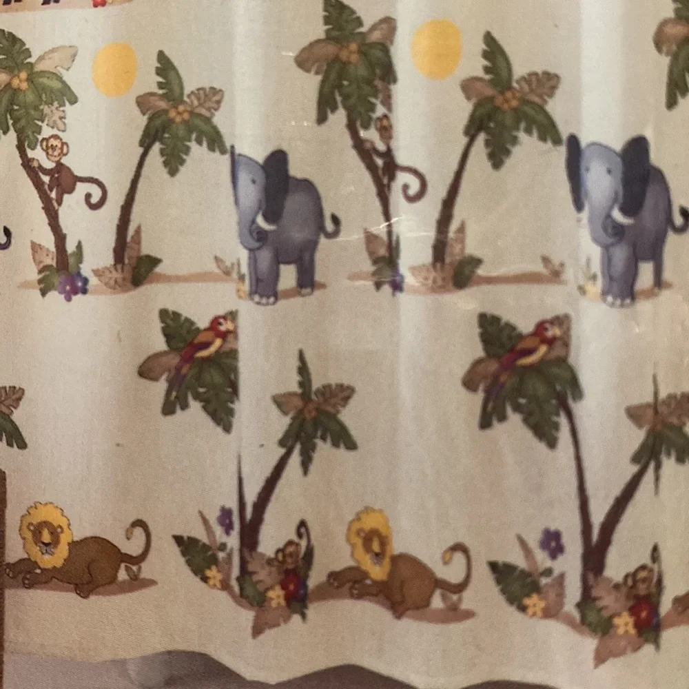 Sahara Animals fabric shower curtain